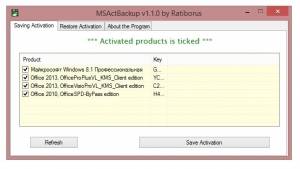 MSActBackUp 1.2.9 Portable [Multi/Ru]