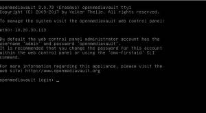 openmediavault 3 (Erasmus) [amd64] 1xCD