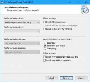 K-Lite Codec Pack 19.4.0 Mega/Full/Standard/Basic [En]