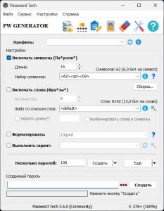 Password Tech 3.6.0 [Multi/Ru]