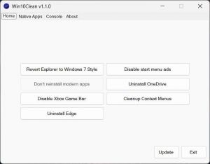 Win10Clean 1.1.0 Portable [En]
