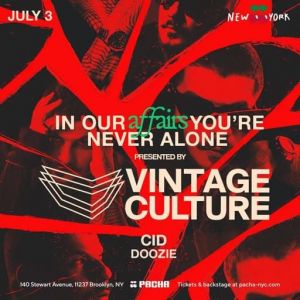 Vintage Culture - Live @ Pacha NYC, United States (2026-07-03)
