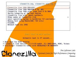 Clonezilla Live (stable) 3.3.3-15 [x86_64] 1xCD 3.3.3-15 [x86_64] 1xCD
